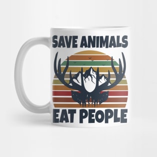 Save Animals Eat People Mug